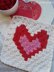 C2C Two Enamored Hearts Washcloth