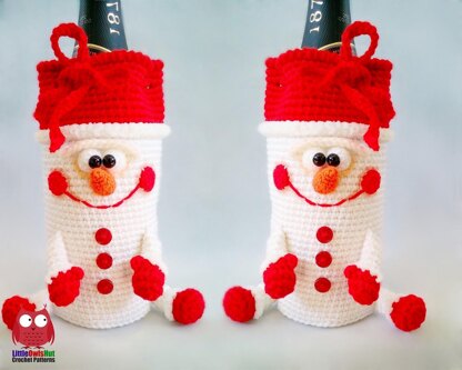 278 Santa wine or champagne bottle sleeve