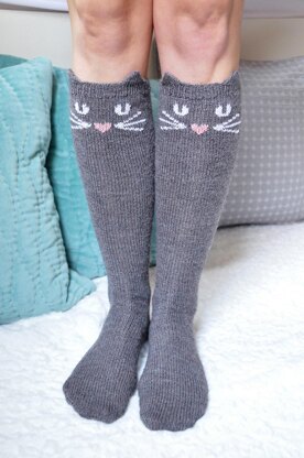 Check Meowt! Cat, Owl, and Panda Knee High Socks