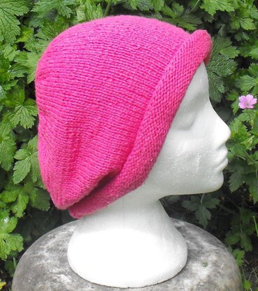 SILKY ROLL BRIM SLOUCH KNITTING PATTERN - MADMONKEYKNITS