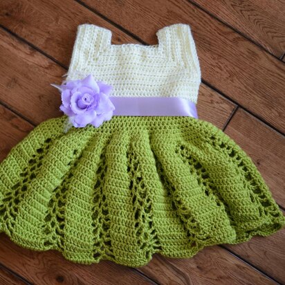 Ribbon & Lace Toddler Dress