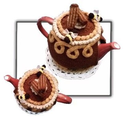 Chocolate Cake Tea Cosy