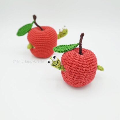 Caterpillar inside Apple