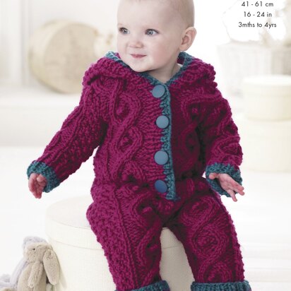 Baby Set in King Cole Chunky - 4558 - Downloadable PDF