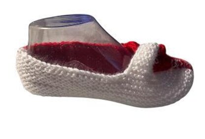 Twisted Front Slippers Knitting Pattern