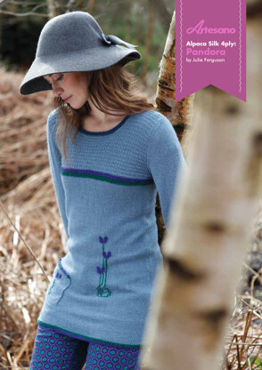 Pandora Sweater in Artesano Alpaca Silk 4 Ply