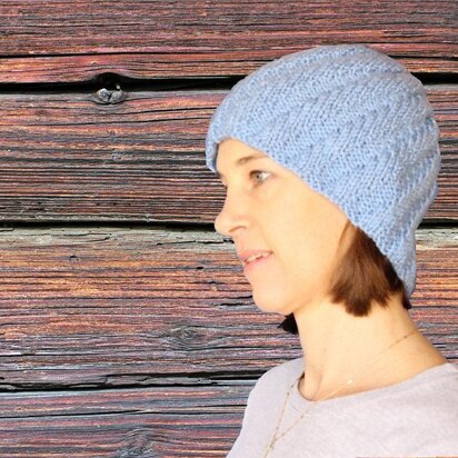 Spiral Rib Hat - knitting pattern