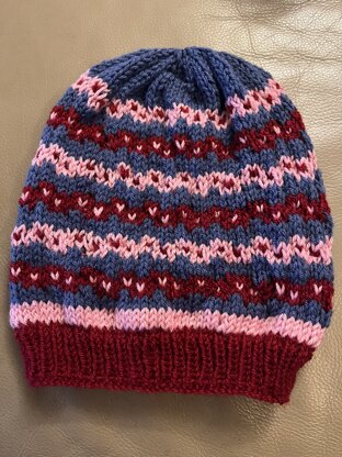 Heart strings beanie