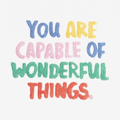 DMC You Are Capable of Wonderful Things - PAT1183S - Downloadable PDF