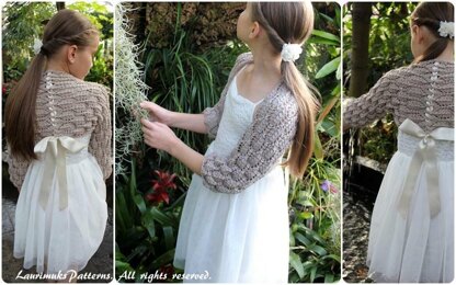 Feather lace shrug