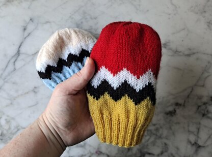 Zig Zag Baby Beanies