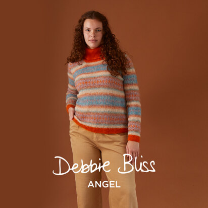 Fran Fairisle Sweater - Jumper Knitting Pattern for Women in Debbie Bliss Angel