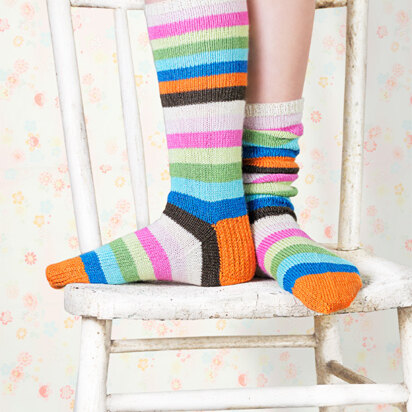 Popsicle Socks in Spud & Chloe Fine - 9808 