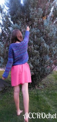 Blueberry jam - crochet sweater