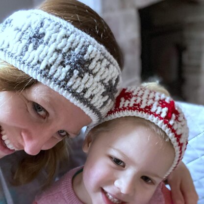 Reversible Snowflake Headband