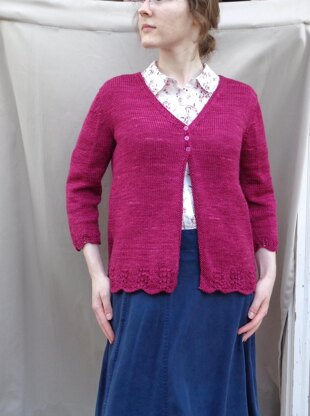 Raspberry Cardigan