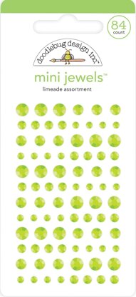 Doodlebug Adhesive Mini Jewels - Limeade