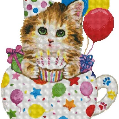 Birthday Kitty Cup - #12321-KH