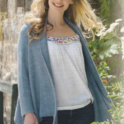 Honeycomb Edge Draped Cardigan