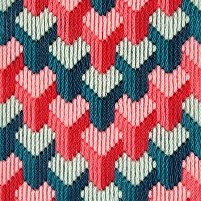 Oh Sew Bootiful Geometric Illusion Wall Hanging Bargello Kit - 20cm x 15cm