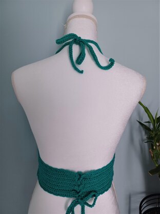 Jade Day Crochet Halter Top