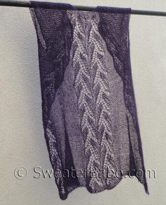 #141 Whispering Leaves Lace Top-Down Cardigan