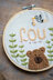 Vervaco Embroidery Kit With Ring Baby Bear Embroidery Kit - 16cm x 16cm (6.4in x 6.4in)
