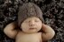 #3 Newborn cabled beanie