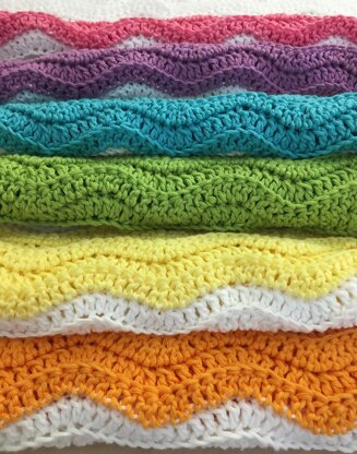 Paintbox Rainbow Baby Blanket