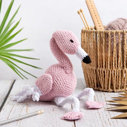 Freya The Flamingo in Wool Couture Cotton Candy - Downloadable PDF