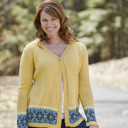 843 Giverny Cardigan - Knitting Pattern for Women in Valley Yarns Colrain