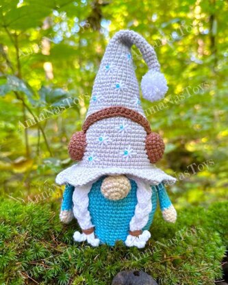 Winter gnome with earmuffs