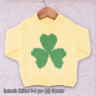 Intarsia - Three Leaf Clover - Chart Only