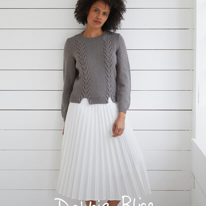 Holkham Sweater - Knitting Pattern For Women in Debbie Bliss Rialto DK