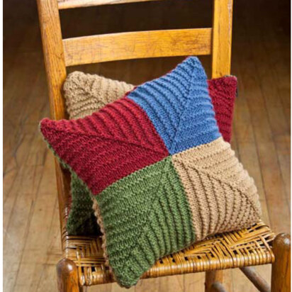 Country Patchwork Pillows in Universal Yarn Classic Worsted PDF