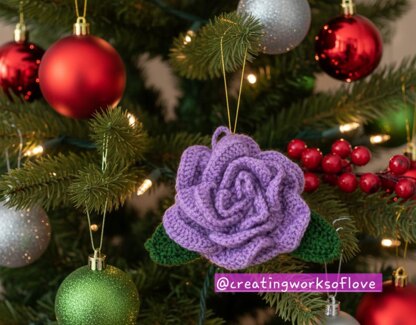 3D Rose Tree Ornament