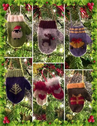 Merry Mittens Christmas Tree Ornaments