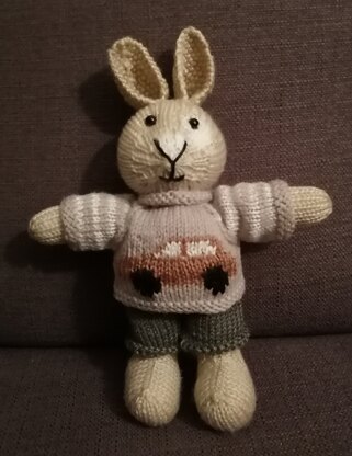 Boy Bunny with Car sweater!