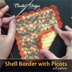 Shell Border with Picots - Pdf Crochet Pattern -