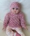 Jewel - Babies diamond lace sweater and beanie