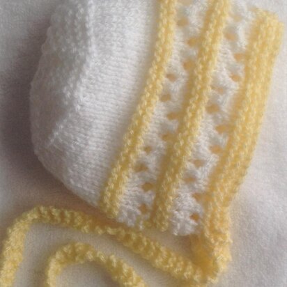 Elanore's Eyelet Baby Bonnet