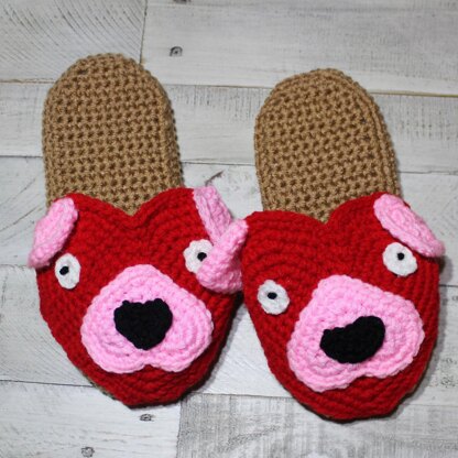 Puppy Love Ladies Slippers