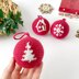 Christmas bauble crochet pattern amigurumi Christmas tree ornament