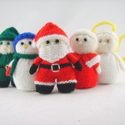 Mini Christmas Characters - knitting pattern