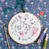 Hawthorn Handmade Folk Blossom Contemporary Embroidery Kit - 16cm