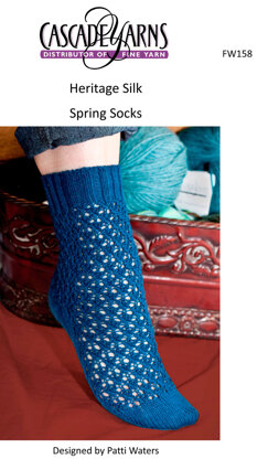 Spring Socks in Cascade Heritage Silk - FW158