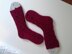 Pea Pod Burgundy Socks