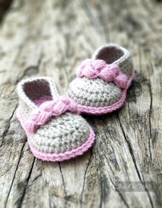 Baby Bootie Mary Janes - 2 different trim options