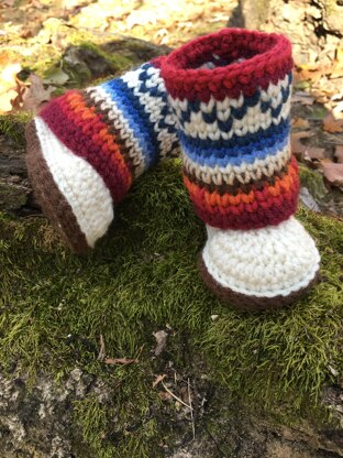 Mukluk Baby Booties Crochet Pattern