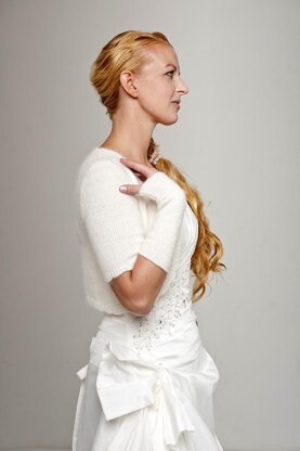 Bridal cardigan short sleeves